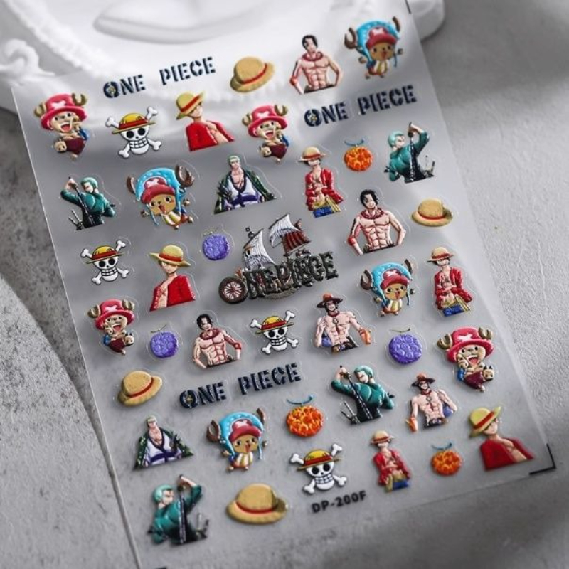 Nail Art Zoro One Piece - Een Stuk 2025 Nieuwe Cartoon Leuke