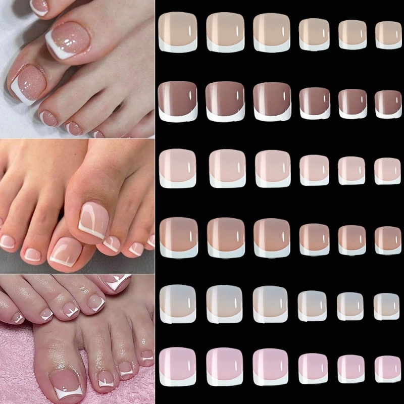 120 stuks vierkante Franse tip - Nail Art Extension recensie en prijs