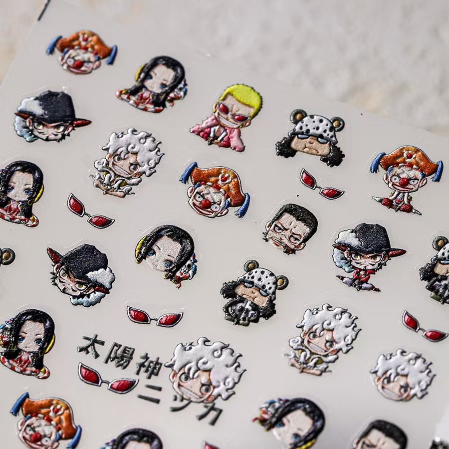 1PCS 5D Nieuwe Een Stuk Nagels - Nail Art Zoro One Piece recensie en prijs